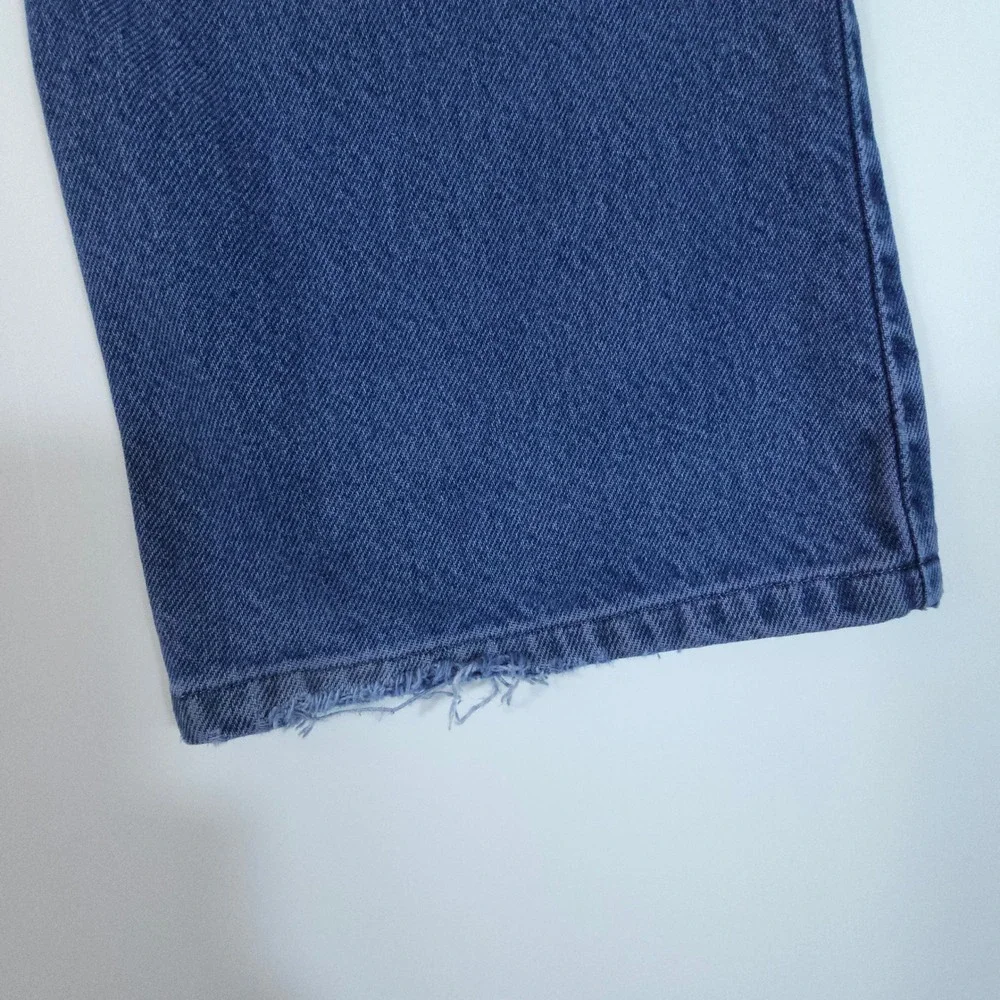 Levi's 517 Mens 33x29 Blue Y2K Bootcut‎ Jeans Faded Distressed Streetwear Denim